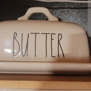RAE DUNN Ceramic Butter Dish - Cream
